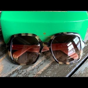 kate spade Tortoiseshell Brown Gradient Lens Sunglasses